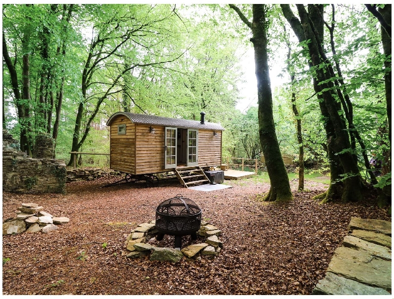 Rock View Shepherd's Hut a holiday cottage rental for 2 in Gunnislake, 