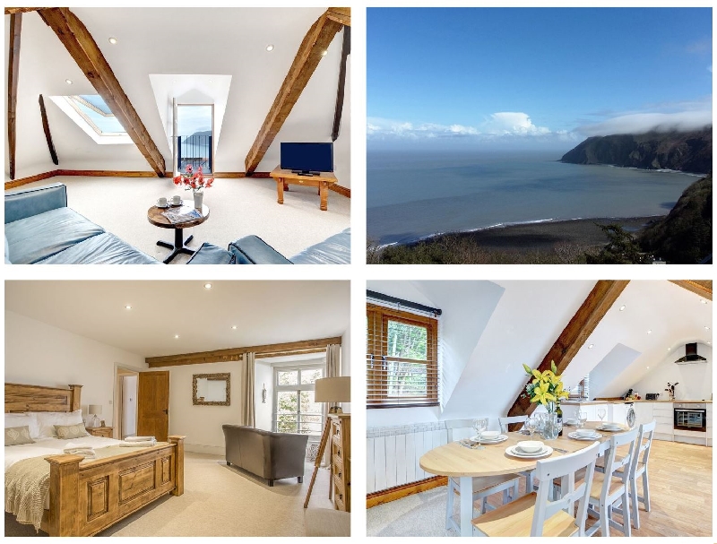 The Penthouse Lynmouth Bay a holiday cottage rental for 6 in Lynton, 